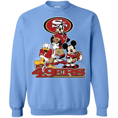 Mickey Mouse San Francisco 49ers American Football Nfl Sports Shirt Crewneck Pullover Sweatshirt Crewneck Pullover Sweatshirt - parenttees