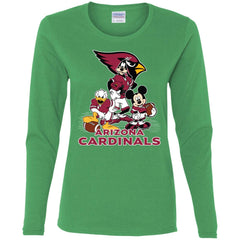 Mickey Mouse Arizona Cardinals American Football Nfl Sports Shirt Women Long Sleeve Shirt Women Long Sleeve Shirt - parenttees