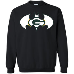 We Are The Green Bay Packers Batman Nfl Mashup Crewneck Pullover Sweatshirt Crewneck Pullover Sweatshirt - parenttees