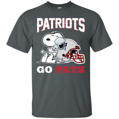 Go Pats - New England Patriots Super Bowl 2019 Snoopy Football Nfl Men Cotton T-Shirt Men Cotton T-Shirt - parenttees