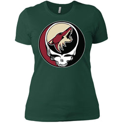 Arizona Coyotes Grateful Dead Steal Your Face Hockey Nhl Shirts Women Cotton T-Shirt