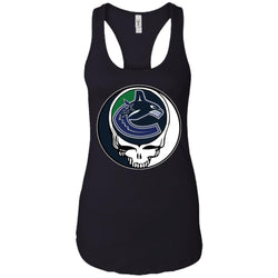 Vancouver Canucks Grateful Dead Steal Your Face Hockey Nhl Shirts Women Tank Top