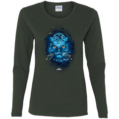Captain Marvel Goose Blue Galaxy Portrait Women Long Sleeve Shirt Women Long Sleeve Shirt - parenttees