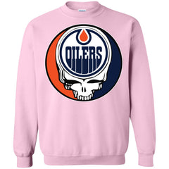 Edmonton Oilers Grateful Dead Steal Your Face Hockey Nhl Shirts Crewneck Pullover Sweatshirt Crewneck Pullover Sweatshirt - parenttees