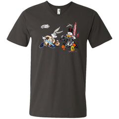 Star Wars T-shirts Rabbit Vs Duck Donald Funny Men V-Neck T-Shirt Men V-Neck T-Shirt - parenttees