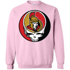 Ottawa Senators Grateful Dead Steal Your Face Hockey Nhl Shirts Crewneck Pullover Sweatshirt Crewneck Pullover Sweatshirt - parenttees