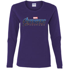 Marvel Avengers Endgame Movie Logo Graphic Women Long Sleeve Shirt Women Long Sleeve Shirt - parenttees