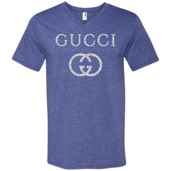 Vintage Gucci Logo Inspired Men V-Neck T-Shirt Men V-Neck T-Shirt - parenttees