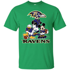 Mickey Mouse Baltimore Ravens American Football Nfl Sports Shirt Men Cotton T-Shirt Men Cotton T-Shirt - parenttees