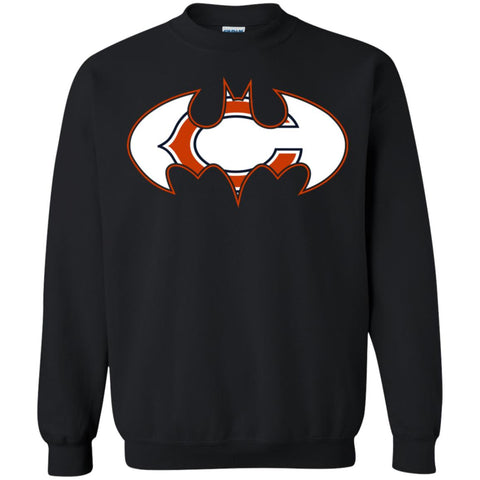 We Are The Chicago Bears Batman Nfl Mashup Crewneck Pullover Sweatshirt Black / S Crewneck Pullover Sweatshirt - parenttees