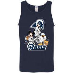 Nfl – Los Angeles Rams Donald Duck Goofy Mickey Mouse Super Bowl 2019 Football Men Cotton Tank Men Cotton Tank - parenttees