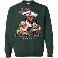 Mickey Mouse Denver Broncos American Football Nfl Sports Shirt Crewneck Pullover Sweatshirt Crewneck Pullover Sweatshirt - parenttees