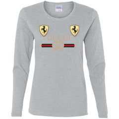 Best Gucci Ferrari New T-shirt Women Long Sleeve Shirt Women Long Sleeve Shirt - parenttees