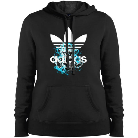 Adidas Vegeta Dragon Ball Super Saiyan T-shirt Women Hooded Sweatshirt Black / X-Small Women Hooded Sweatshirt - parenttees