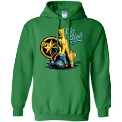 Captain Marvel Symbol Goose Fly High Pullover Hoodie Sweatshirt Pullover Hoodie Sweatshirt - parenttees