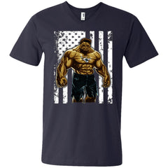 Giants Hulk Jacksonville Jaguars T-shirt Flag Men V-Neck T-Shirt Men V-Neck T-Shirt - parenttees