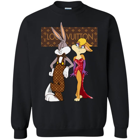 Louis Vuitton Rabbit Love Family T-shirt Crewneck Pullover Sweatshirt Black / S Crewneck Pullover Sweatshirt - parenttees