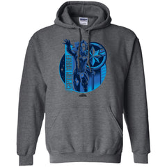 Captain Marvel Reflective Blue Circle Logo Pullover Hoodie Sweatshirt Pullover Hoodie Sweatshirt - parenttees