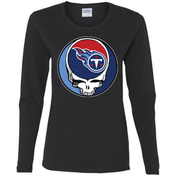 Tennessee Titans Grateful Dead Steal Your Face Football Nfl Shirts Women Long Sleeve Shirt