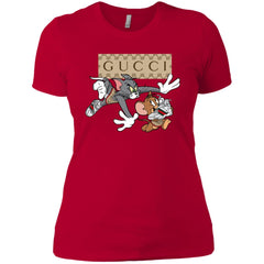 Gucci Tom And Jerry Cartoon T-shirt Women Cotton T-Shirt Women Cotton T-Shirt - parenttees