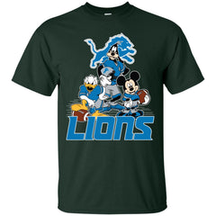 Mickey Mouse Detroit Lions American Football Nfl Sports Shirt Men Cotton T-Shirt Men Cotton T-Shirt - parenttees