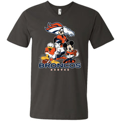 Mickey Mouse Denver Broncos American Football Nfl Sports Shirt Men V-Neck T-Shirt Men V-Neck T-Shirt - parenttees