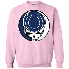 Indianapolis Colts Grateful Dead Steal Your Face Football Nfl Shirts Crewneck Pullover Sweatshirt Crewneck Pullover Sweatshirt - parenttees