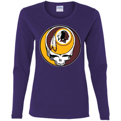 Washington Redskins Grateful Dead Steal Your Face Football Nfl Shirts Women Long Sleeve Shirt Women Long Sleeve Shirt - parenttees