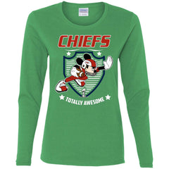 Nfl – Kansas City Chiefs Totally Awesome Mickey Mouse Super Bowl 2019 Football Women Long Sleeve Shirt Women Long Sleeve Shirt - parenttees