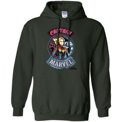 Captain Marvel Stitched Patched Portrait Pullover Hoodie Sweatshirt Pullover Hoodie Sweatshirt - parenttees