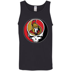 Ottawa Senators Grateful Dead Steal Your Face Hockey Nhl Shirts Men Cotton Tank