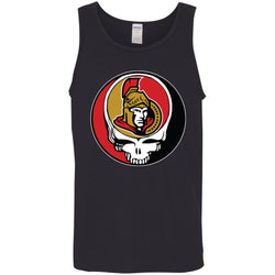 Ottawa Senators Grateful Dead Steal Your Face Hockey Nhl Shirts Men Cotton Tank
