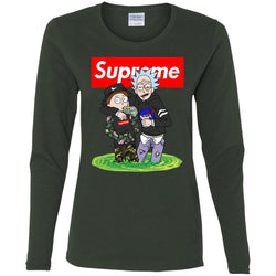 Supreme Rick And Morty T-shirt Women Long Sleeve Shirt