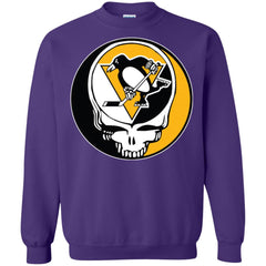 Pittsburgh Penguins Grateful Dead Steal Your Face Hockey Nhl Shirts Crewneck Pullover Sweatshirt Crewneck Pullover Sweatshirt - parenttees