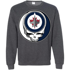 Winnipeg Jets Grateful Dead Steal Your Face Hockey Nhl Shirts Crewneck Pullover Sweatshirt Crewneck Pullover Sweatshirt - parenttees