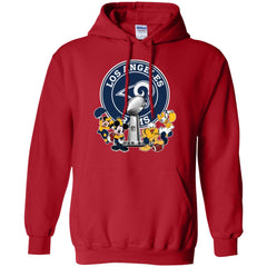 Los Angeles Rams Super Bowl 2019 Mickey Minnie Mouse Donald Daisy Duck Football Nfl Pullover Hoodie Sweatshirt Pullover Hoodie Sweatshirt - parenttees