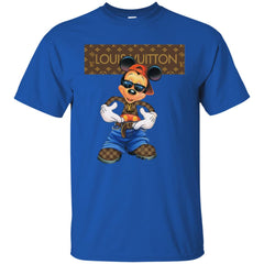 Louis Vuitton Mickey Mouse Cartoon T-shirt Men Cotton T-Shirt Men Cotton T-Shirt - parenttees