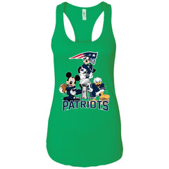 Nfl - New England Patriots Donald Duck Goofy Mickey Mouse Super Bowl 2019 Football Women Tank Top Women Tank Top - parenttees