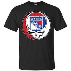 New York Rangers Grateful Dead Steal Your Face Hockey Nhl Shirts Men Cotton T-Shirt Men Cotton T-Shirt - parenttees