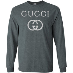 Vintage Gucci Logo Inspired Men Long Sleeve Shirt Men Long Sleeve Shirt - parenttees