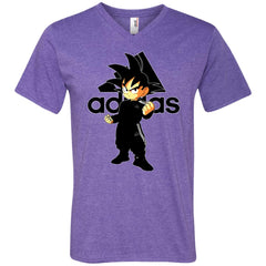 Goku Adidas Black T-shirt Men V-Neck T-Shirt Men V-Neck T-Shirt - parenttees